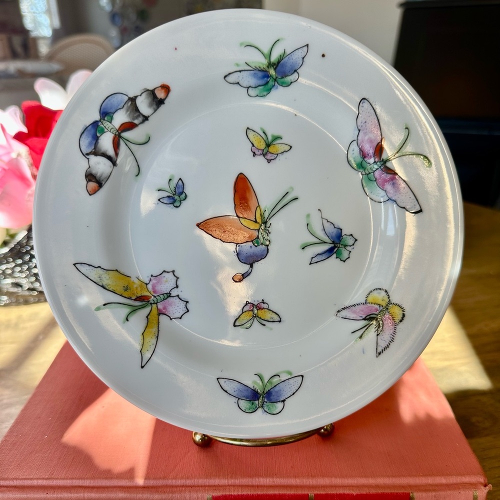 Vintage Transart 7” Butterfly Plate